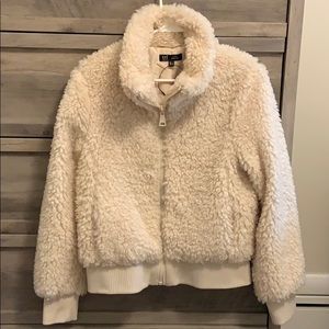 Sherpa Teddy Bear Bomber Jacket